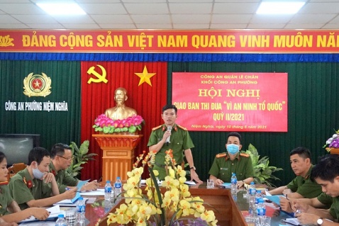 Khối CAP quận Lê Chân: giao ban thi đua “Vì ANTQ” quý II/2021